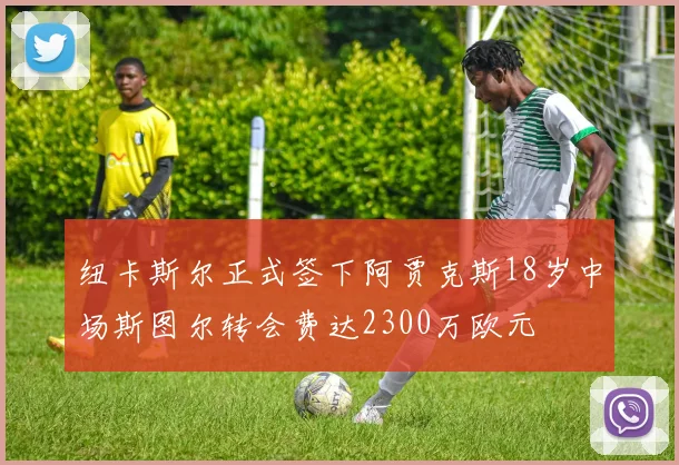 纽卡斯尔正式签下阿贾克斯18岁中场斯图尔转会费达2300万欧元